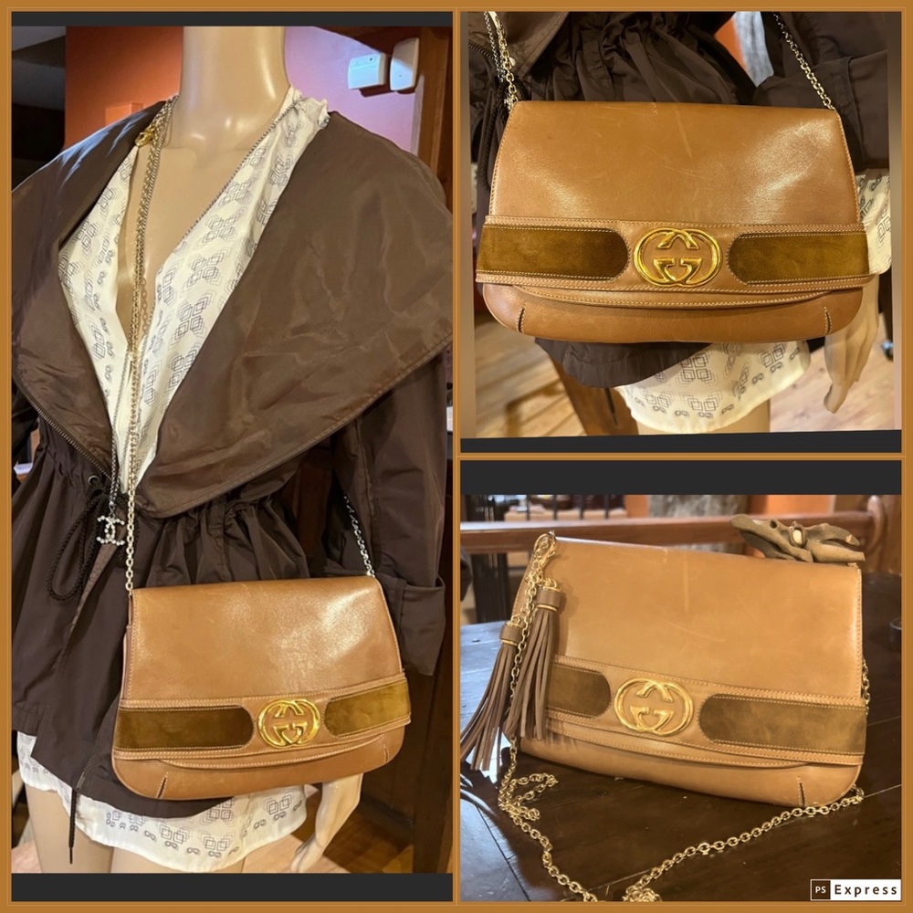 ❗️SOLD❗️Gucci Clutch😍Beautiful very unique Piece vintg great cond 11”x6.5😍😍 - Picture 4 of 16
